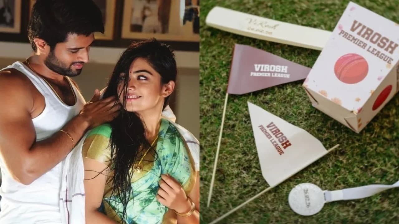 Vijay Deverakonda and Rashmika Mandanna Celebrate With Cricket Before Virosh Wedding